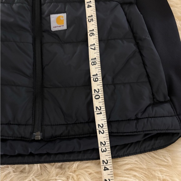 Carhartt Dark Black Rugged Flex Relaxed Fit Insulated Puffer Vest - Picture 4 of 5